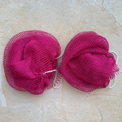 2 PCS Authentic African Exfoliating Bath Net Sponge